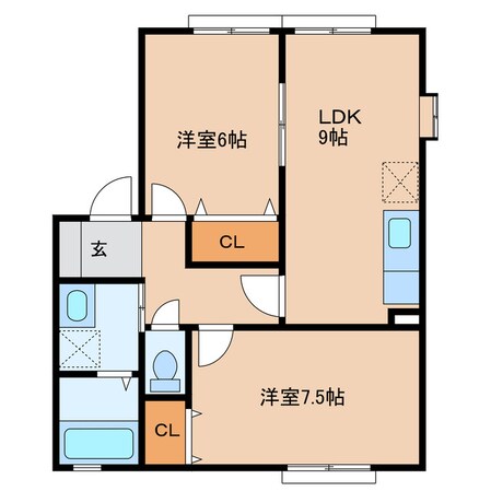 ポネの物件間取画像